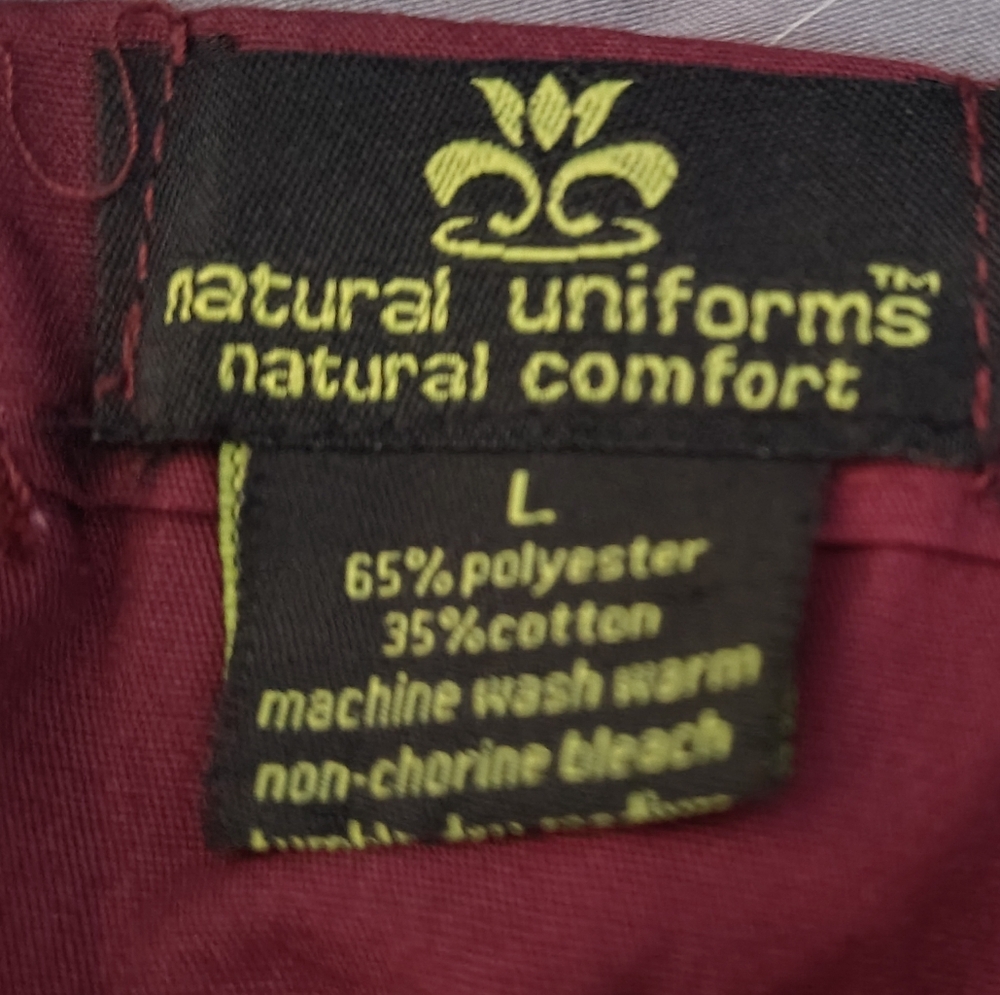 Maroon Scrub Pants - Picture 2 of 3